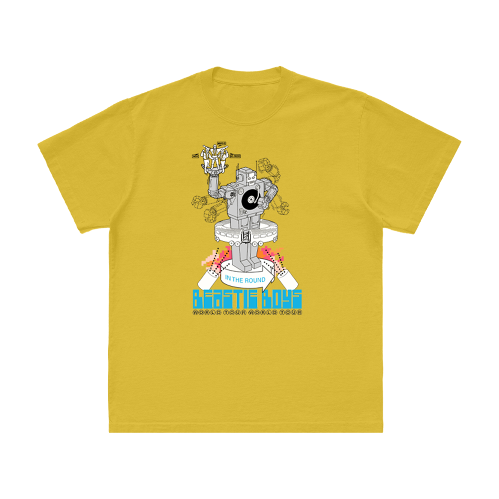 Beastie Boys hello nasty Tシャツ XL Hello Nasty Robot Yellow T-Shirt - Beastie Boys Official Store