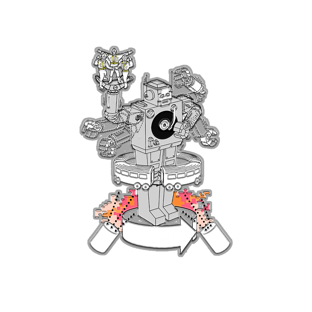 Beastie Boys Robot Pin