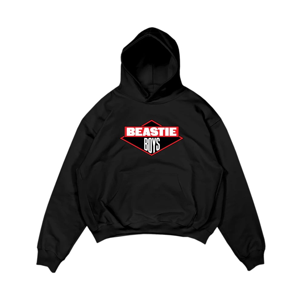 Black Red Diamond Logo Hoodie