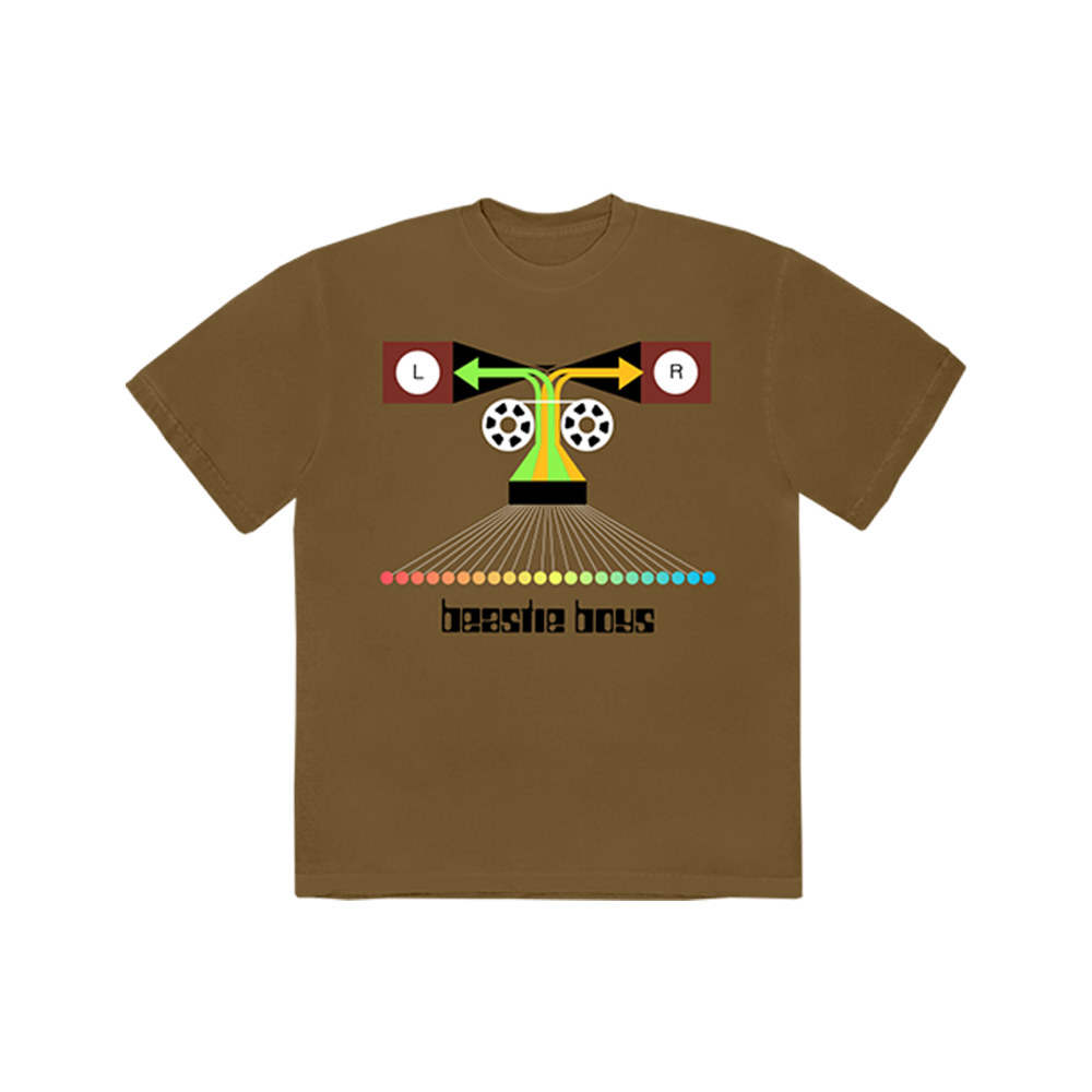 Dual Channel Brown T-Shirt - Beastie Boys Official Store Dual Channel Brown T-Shirt - Beastie Boys Official Store