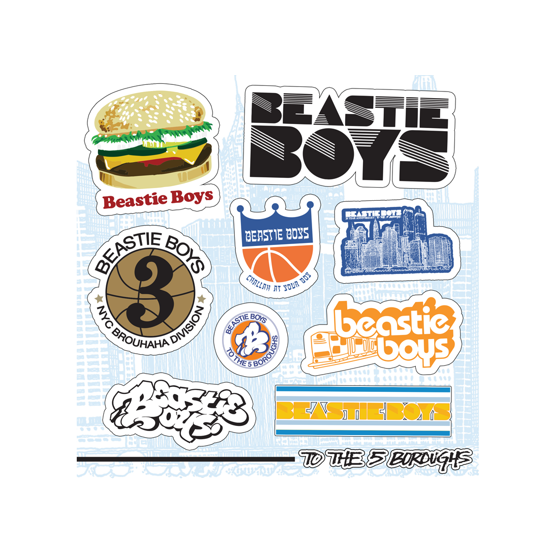To The 5 Boroughs Sticker Sheet - Beastie Boys Official Store