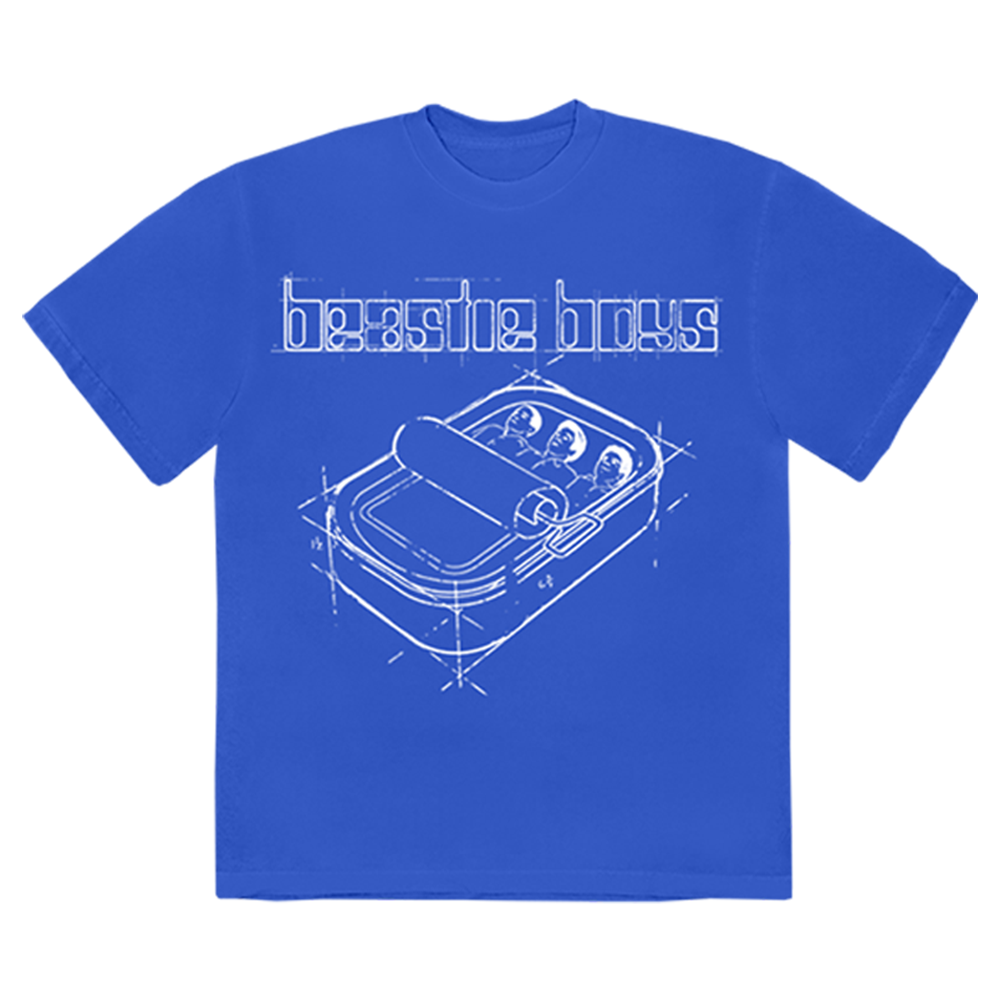 Hello Nasty Sketch Blue T-Shirt Front