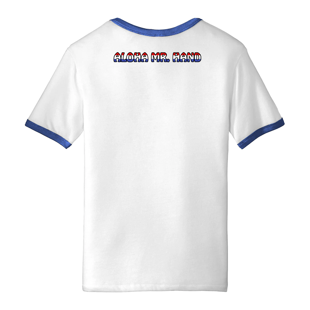 Aloha Mr. Hand Ringer T-Shirt Back