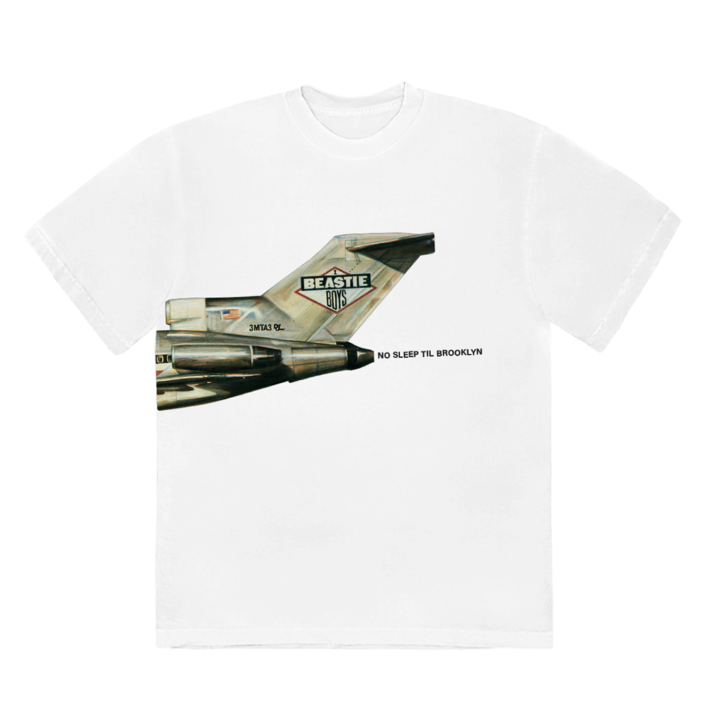 No Sleep Till Brooklyn Plane T-Shirt Front