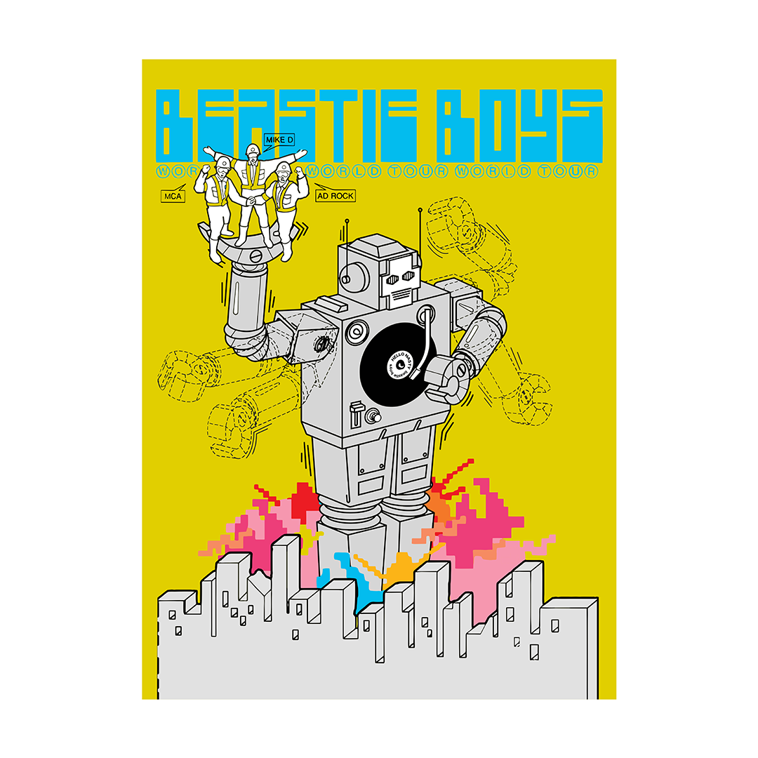 Limited Edition Numbered Hello Nasty Lithograph