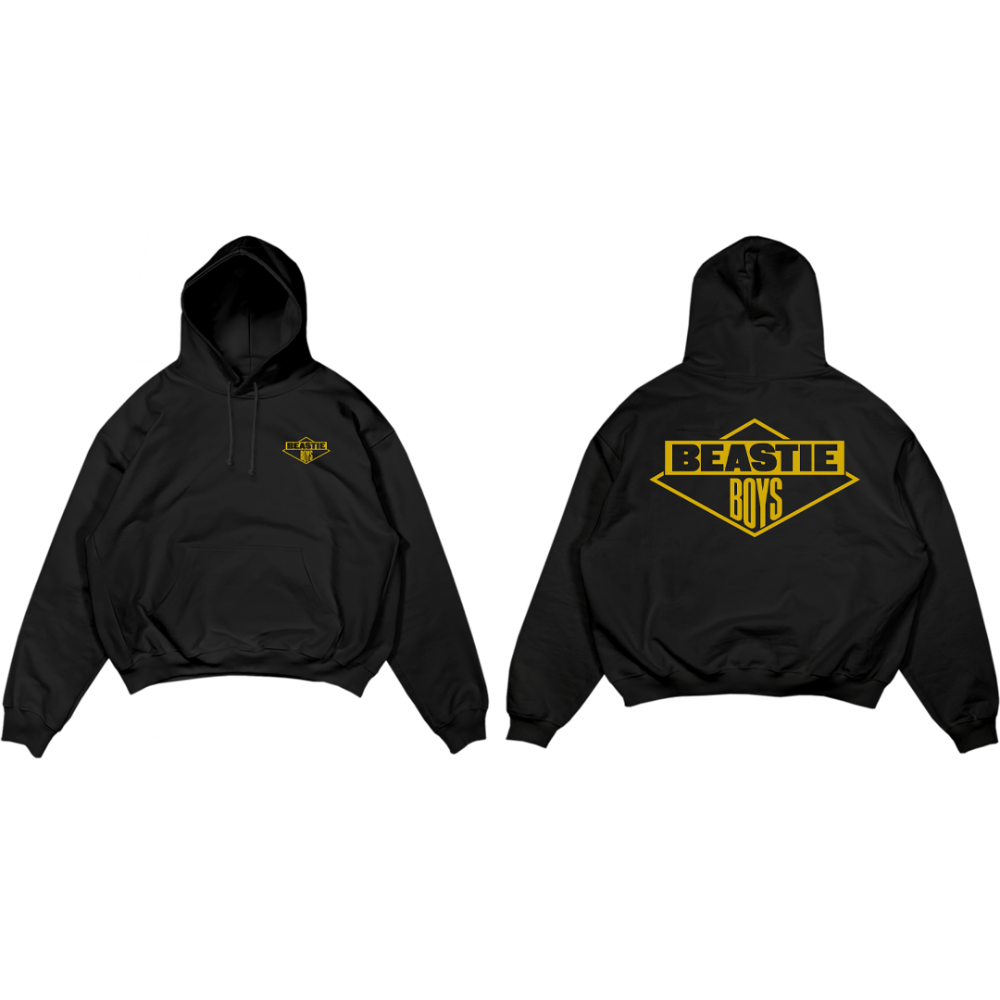 Beastie Boys Gold Diamond Pullover Hoodie Front + Back 