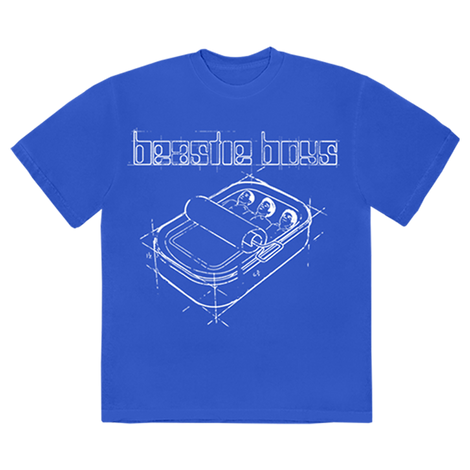 Hello Nasty Sketch Blue T-Shirt Front 
